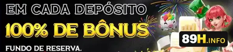 Banner de promoções do 89H cassino