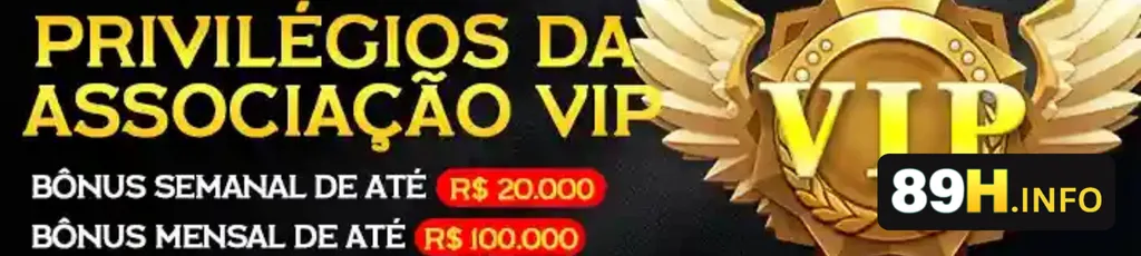 Banner de promoções do 89H cassino